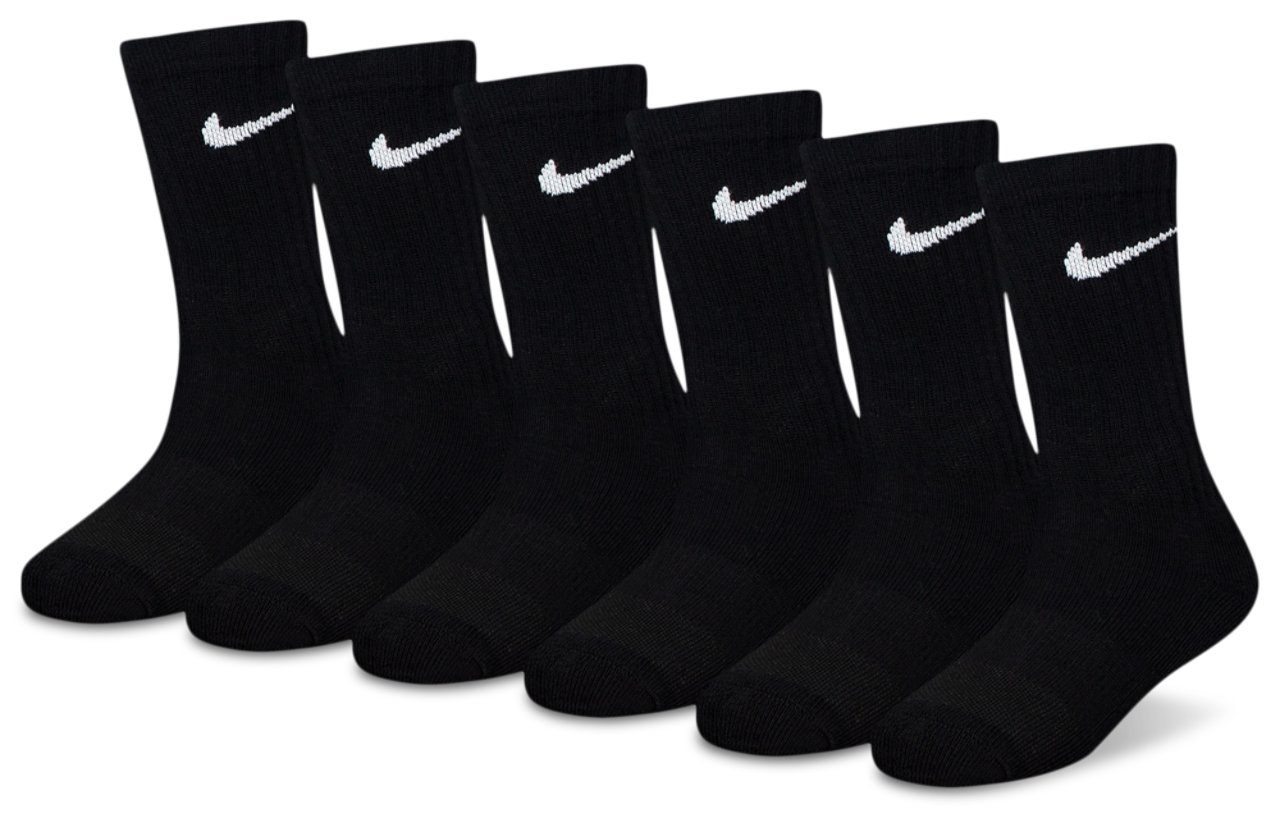 Nike 6 Pack Dri-FIT Performance Basic Crew Socks Image 1 of 3. Tap to open photo gallery.