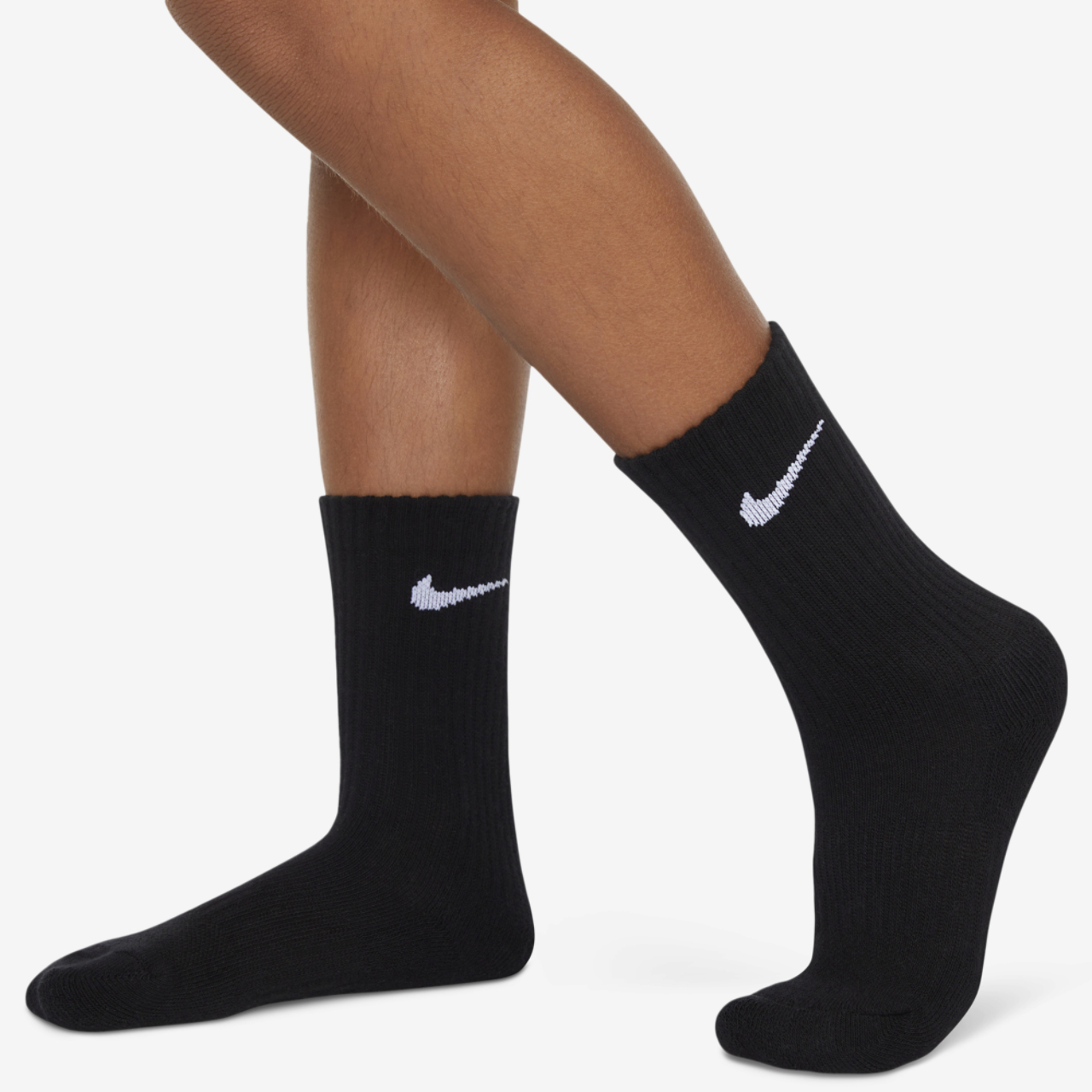 Nike 6 Pack Dri-FIT Performance Basic Crew Socks Image 3 of 3. Tap to open photo gallery.