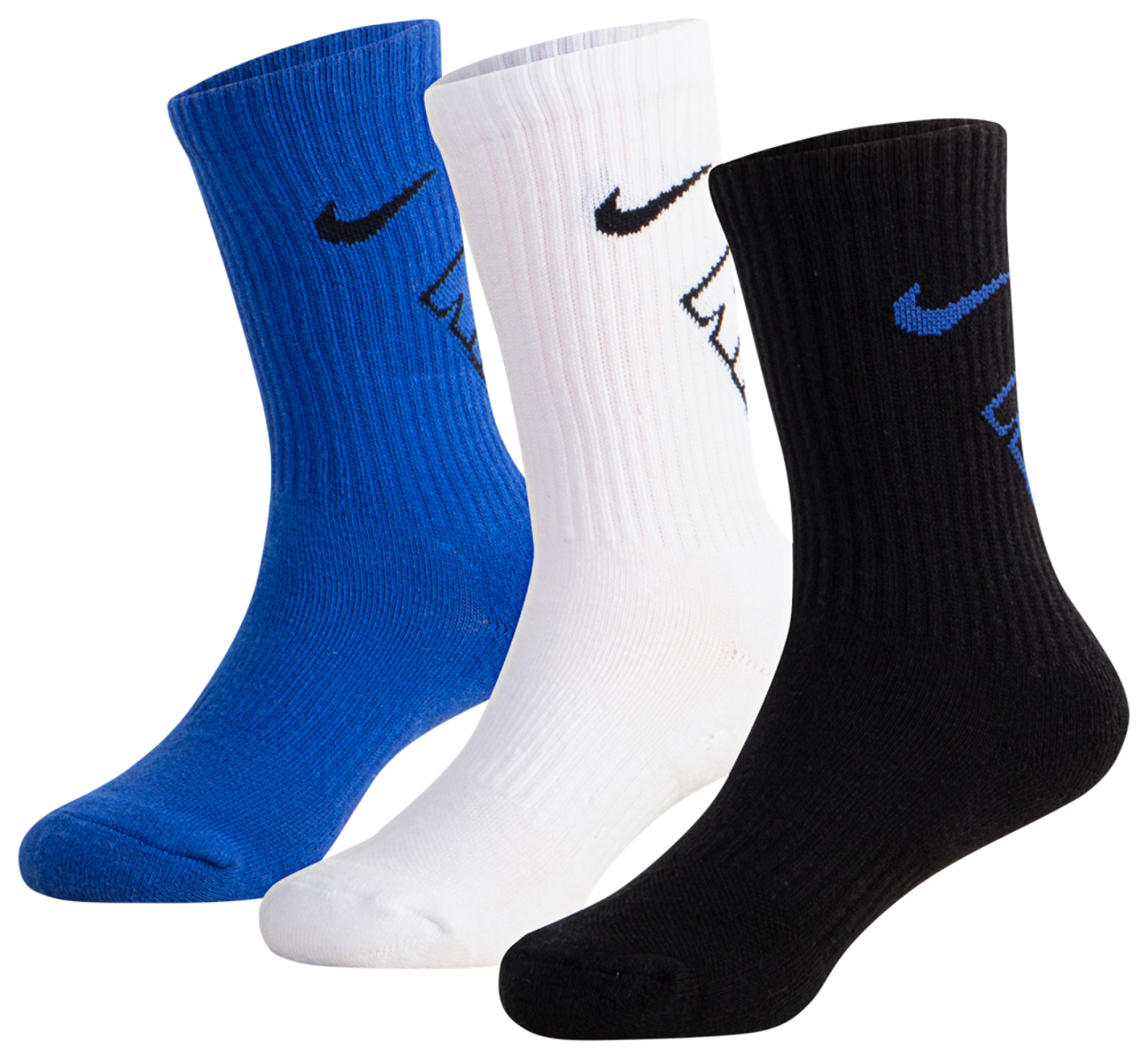 Nike 3 Pack Crew Socks Image 1 of 3. Tap to open photo gallery.