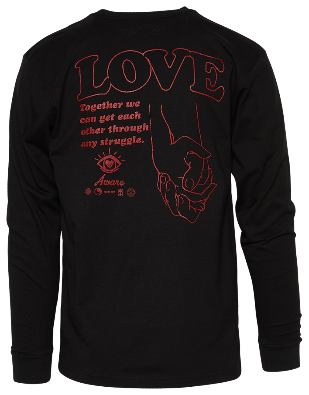 Aware Brand Love Longsleeve T-Shirt Image 2 of 2. Tap to open photo gallery.
