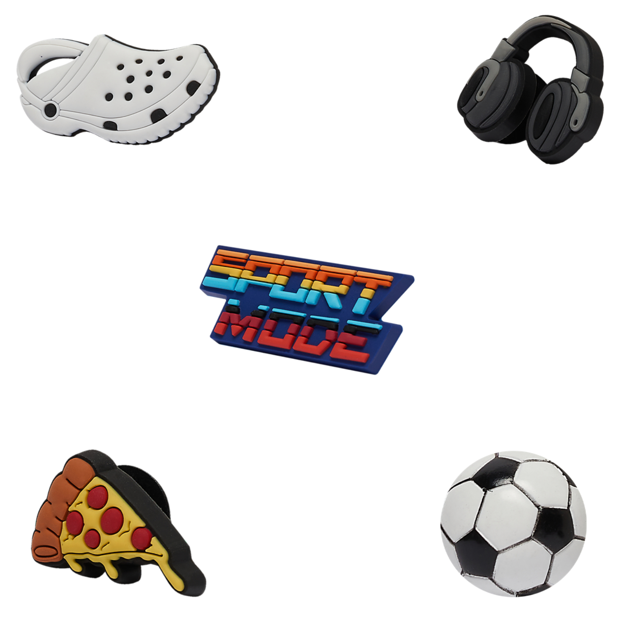 Crocs Jibbitz Charms Sports Life (5-Pack) Image 1 of 6. Tap to open photo gallery.