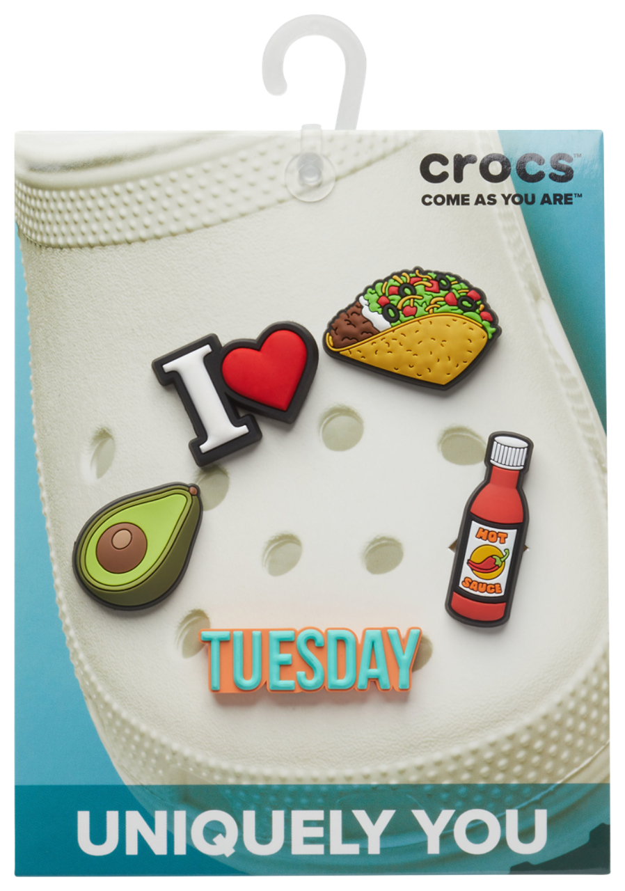 Crocs Jibbitz Charms Taco Tuesday (5-Pack) Image 1 of 2. Tap to open photo gallery.