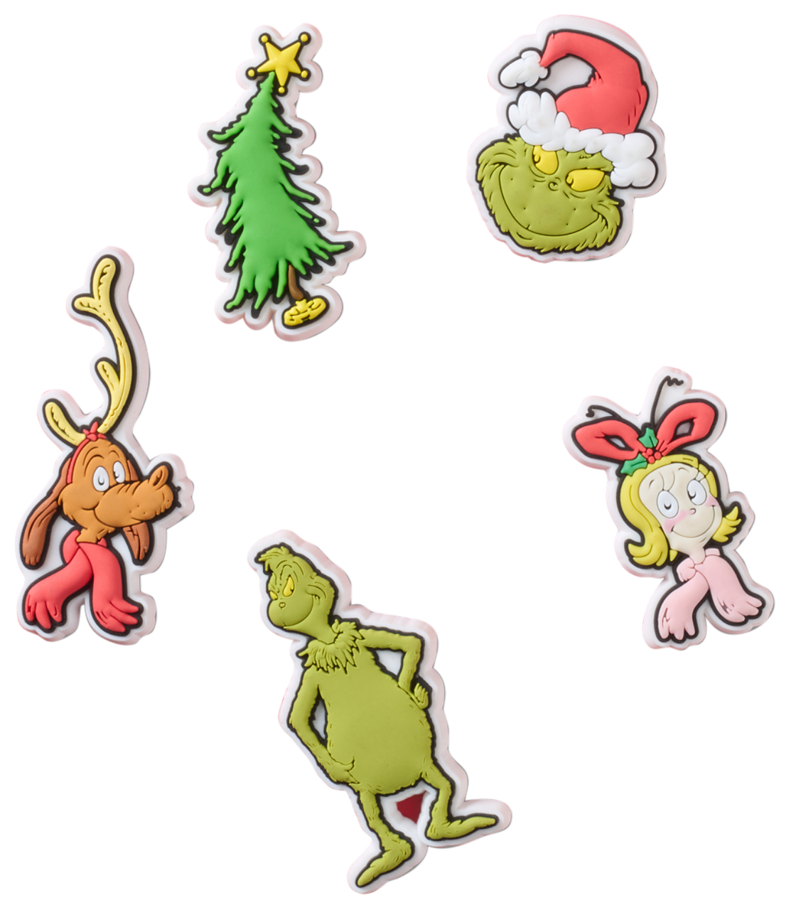 Crocs Jibbitz The Grinch 5 Pack Image 1 of 6. Tap to open photo gallery.