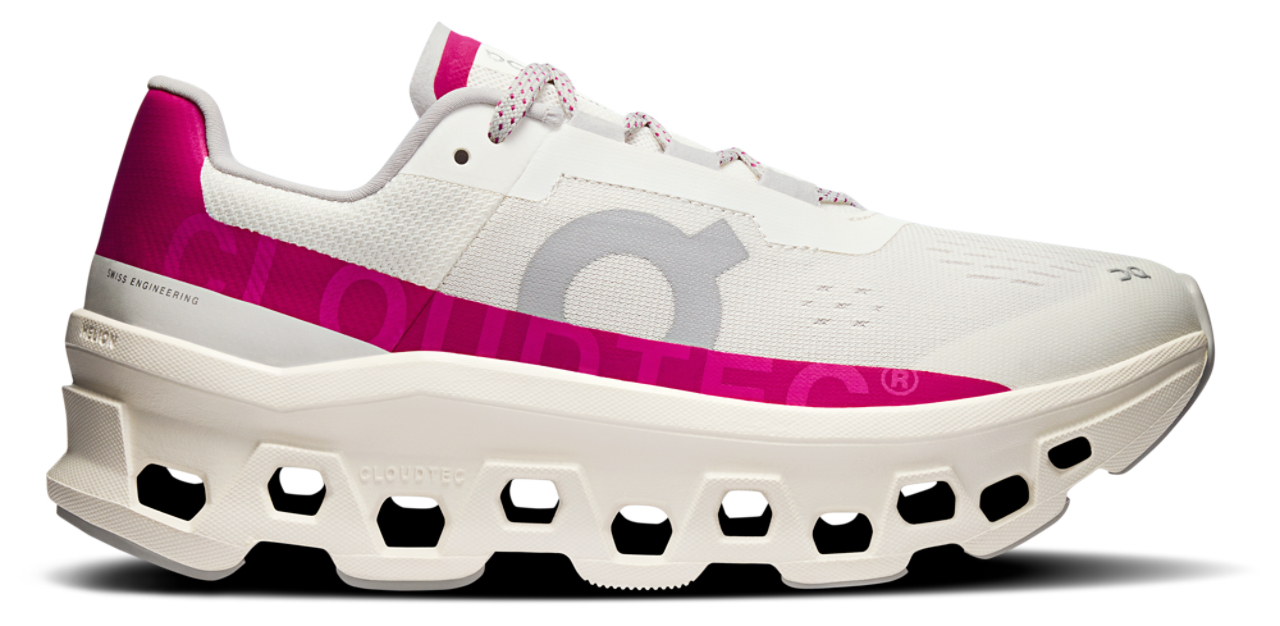 On Cloudmonster オフホワイト/ピンク スニーカー On Cloudmonster - Women's | Foot Locker