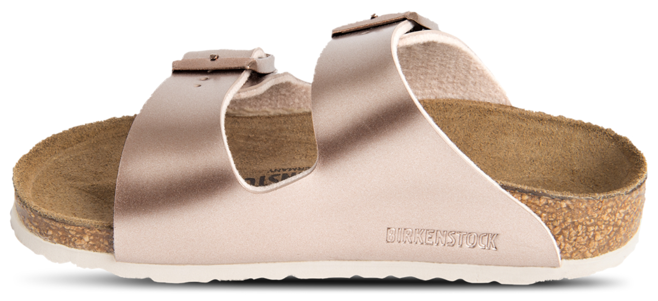 Birkenstock Arizona Metallic Finish Cork Sandals Image 2 of 4. Tap to open photo gallery.