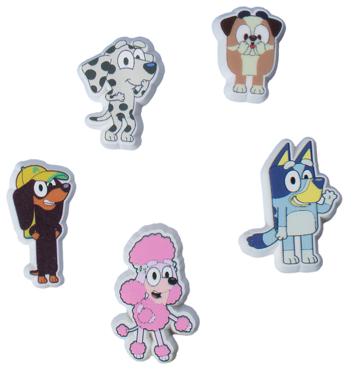 Crocs Bluey 5 Pack Jibbitz Image 1 of 6. Tap to open photo gallery.