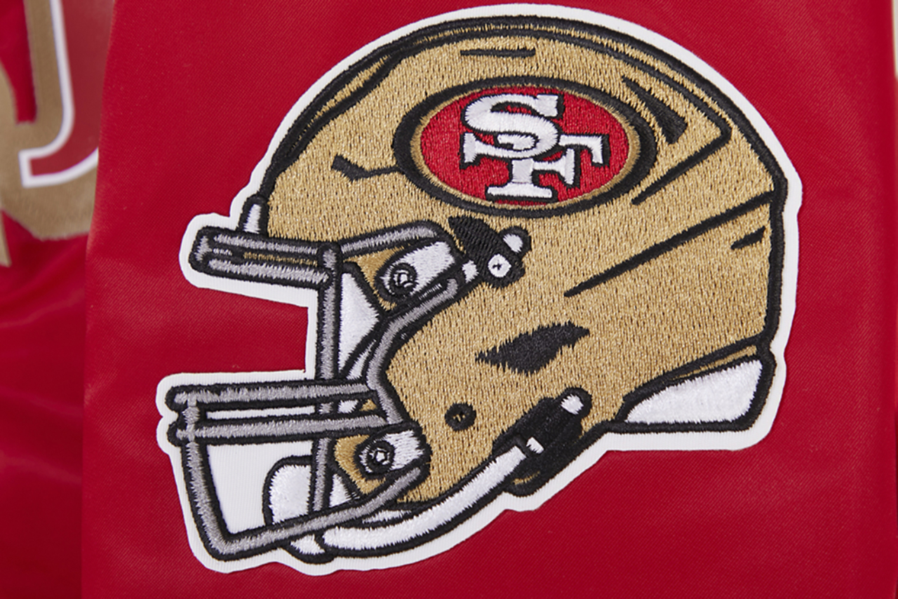 Pro Standard SAN FRANCISCO 49ERS SATIN JACKET Image 7 of 8. Tap to open photo gallery.