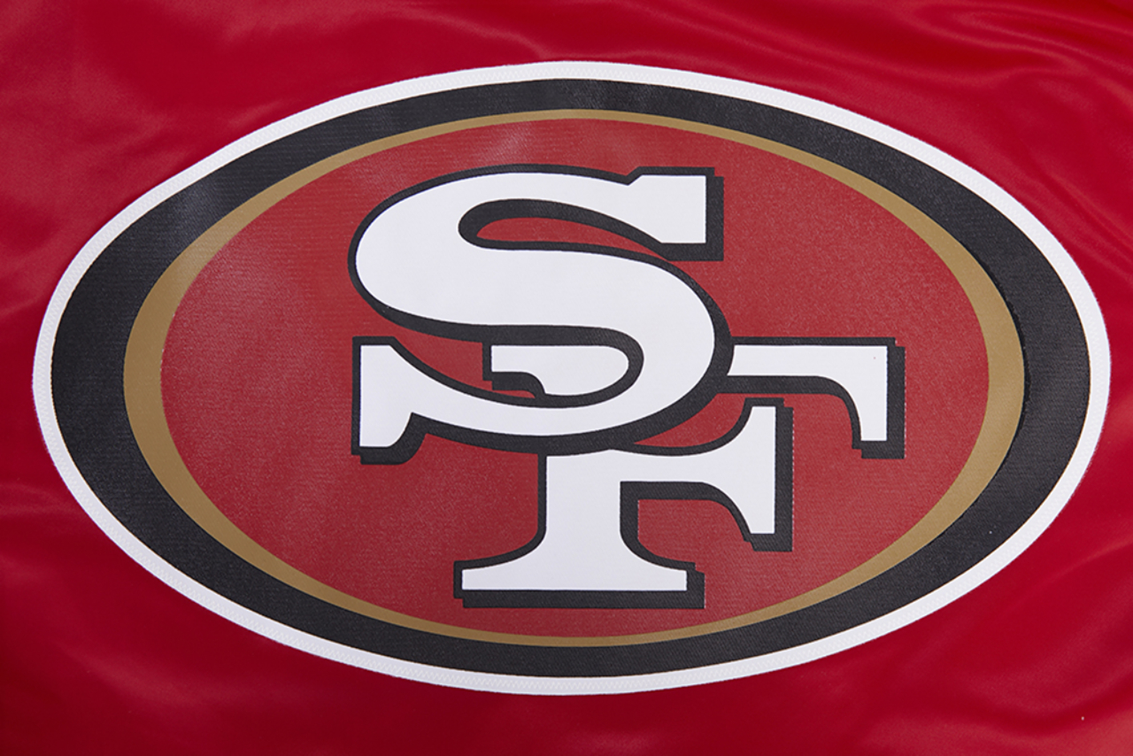 Pro Standard SAN FRANCISCO 49ERS SATIN JACKET Image 8 of 8. Tap to open photo gallery.