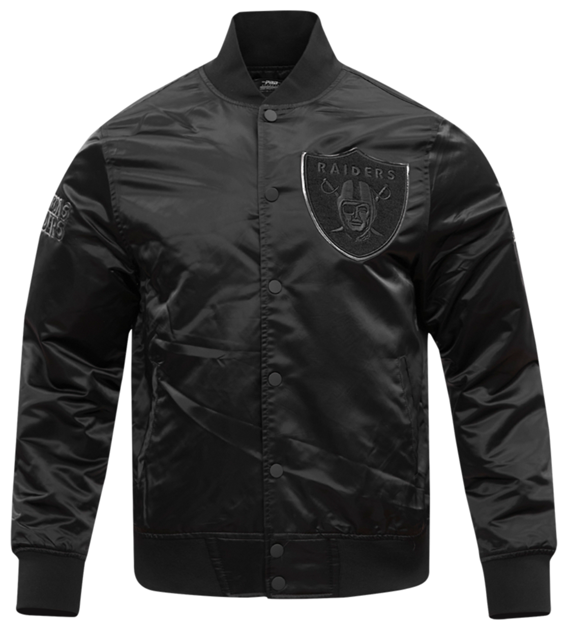 Pro Standard LAS VEGAS RAIDERS SATIN JACKET Image 1 of 8. Tap to open photo gallery.