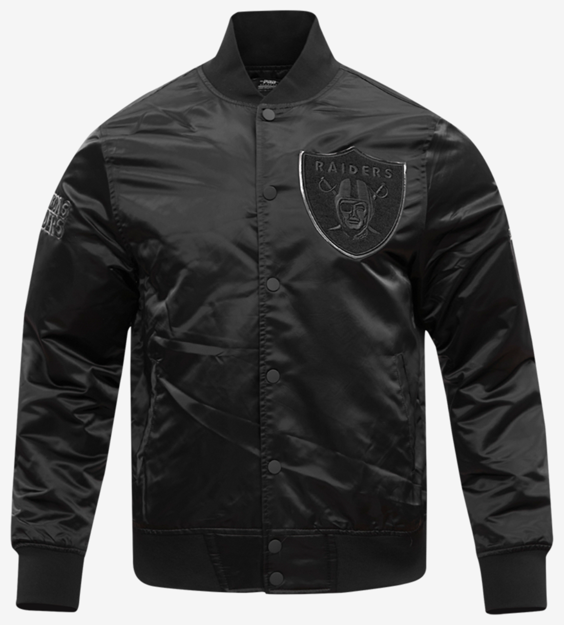 Pro Standard LAS VEGAS RAIDERS SATIN JACKET Image 1 of 8. Tap to open photo gallery.