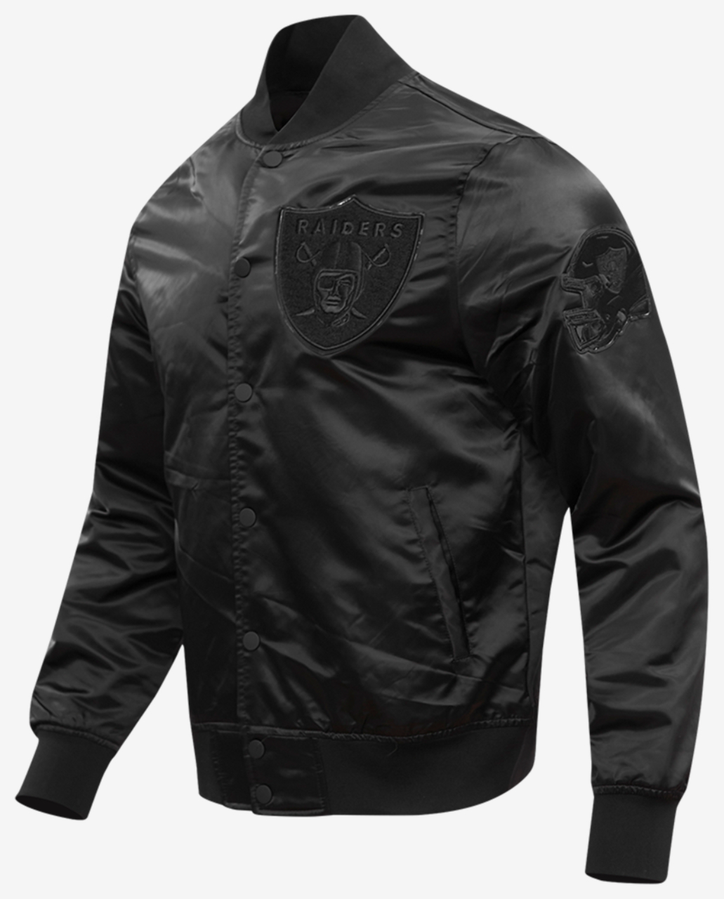 Pro Standard LAS VEGAS RAIDERS SATIN JACKET Image 3 of 8. Tap to open photo gallery.