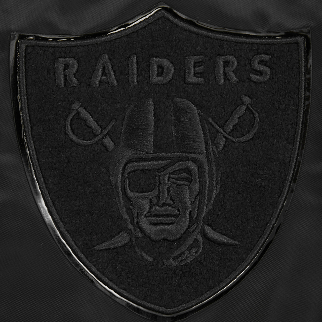 Pro Standard LAS VEGAS RAIDERS SATIN JACKET Image 6 of 8. Tap to open photo gallery.