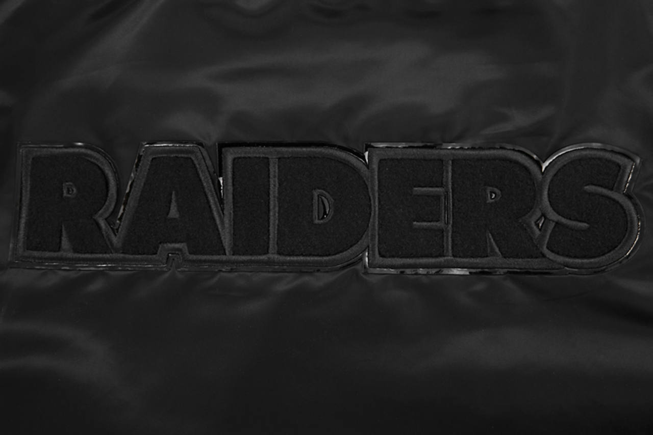 Pro Standard LAS VEGAS RAIDERS SATIN JACKET Image 8 of 8. Tap to open photo gallery.