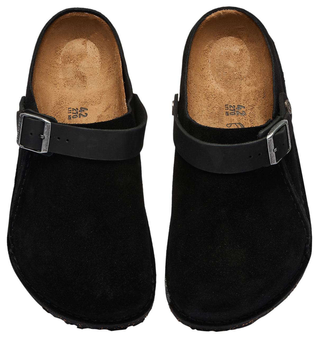 Birkenstock Lutry Premium Suede Black Mules Size 12 Men’s Adjustable Strap Comfo Birkenstock Lutry Premium Suede Black 1025323 Men main image 2