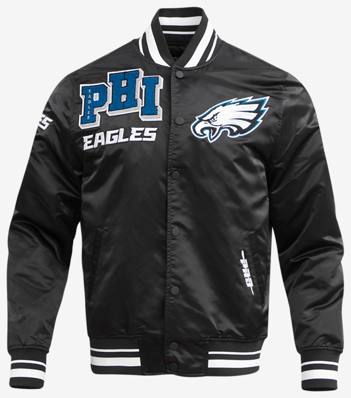 Pro Standard PHILADELPHIA EAGLES SATIN JACKET Image 1 of 8. Tap to open photo gallery.