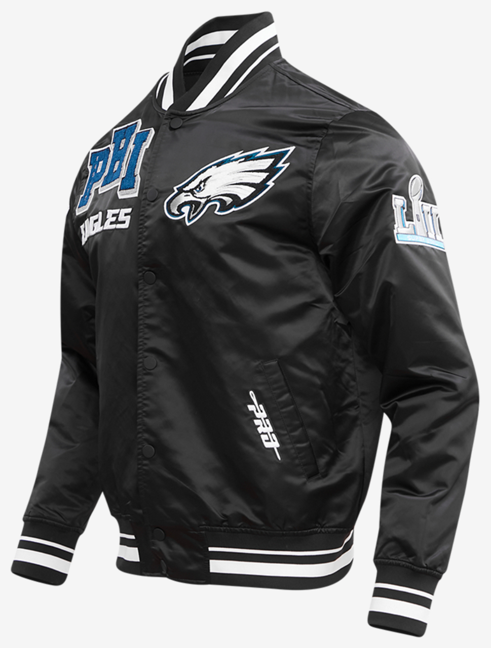 Pro Standard PHILADELPHIA EAGLES SATIN JACKET Image 3 of 8. Tap to open photo gallery.