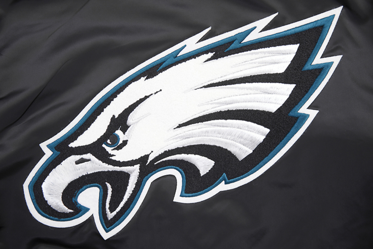 Pro Standard PHILADELPHIA EAGLES SATIN JACKET Image 5 of 8. Tap to open photo gallery.