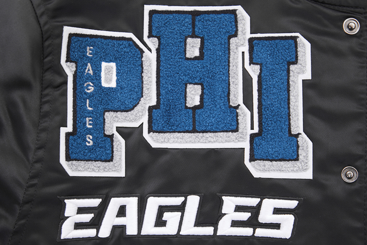 Pro Standard PHILADELPHIA EAGLES SATIN JACKET Image 6 of 8. Tap to open photo gallery.