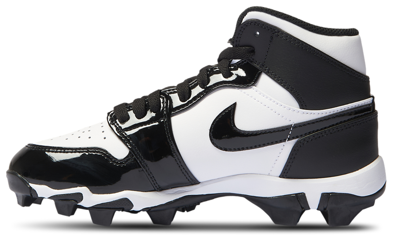 Jordan AJ 1 Mid Cleats  Image 2 of 5. Tap to open photo gallery.