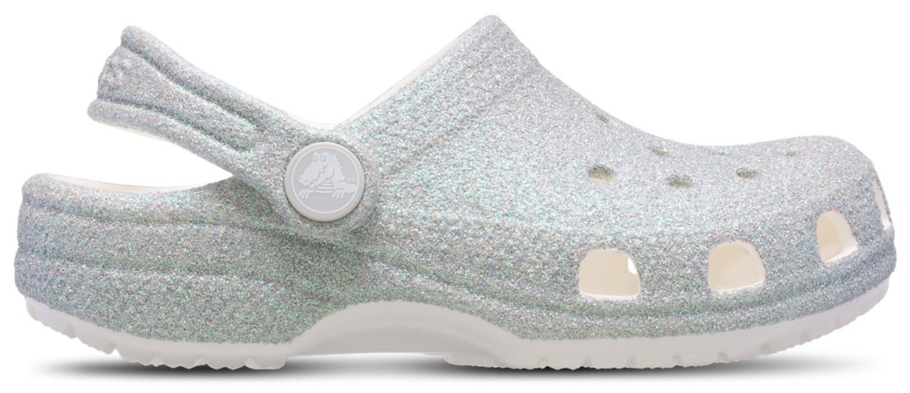 Crocs Classic Iridescent Glitter Clogs Image 1 of 4. Tap to open photo gallery.