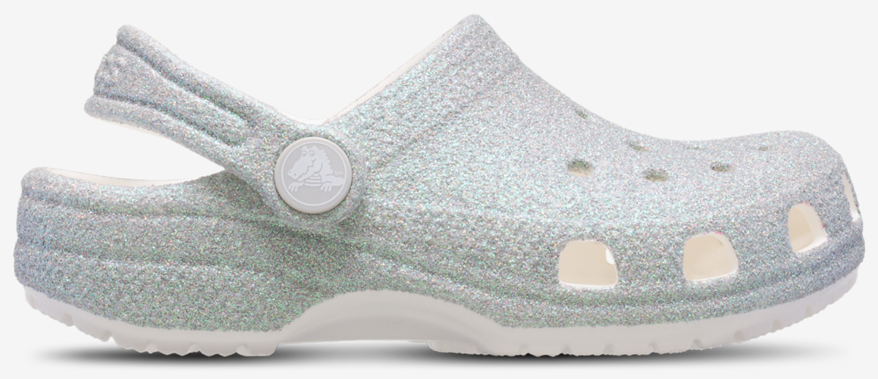 Crocs Classic Iridescent Glitter Clogs Image 1 of 4. Tap to open photo gallery.