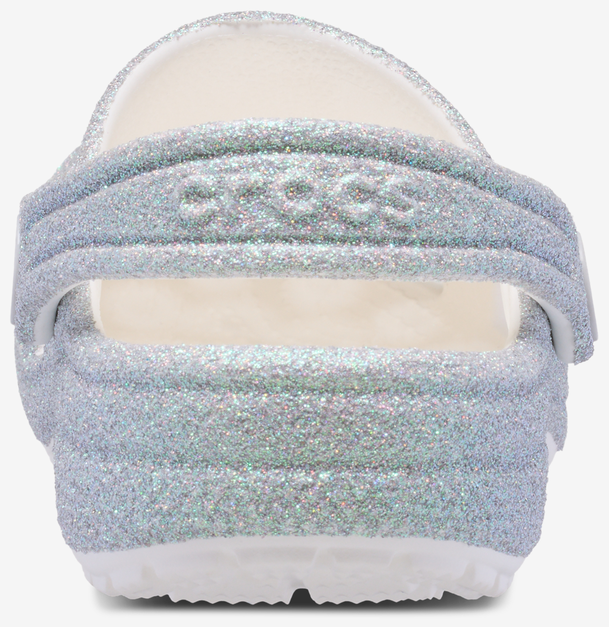 Crocs Classic Iridescent Glitter Clogs Image 2 of 4. Tap to open photo gallery.