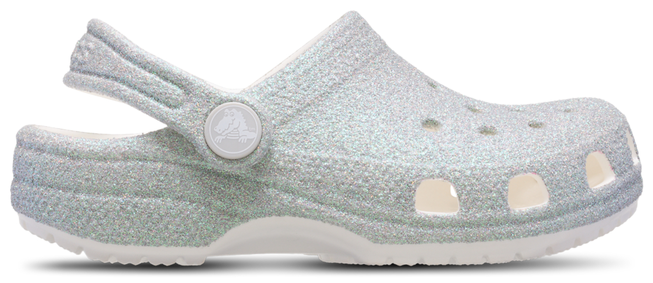 Crocs Classic Iridescent Glitter Clogs Image 1 of 4. Tap to open photo gallery.