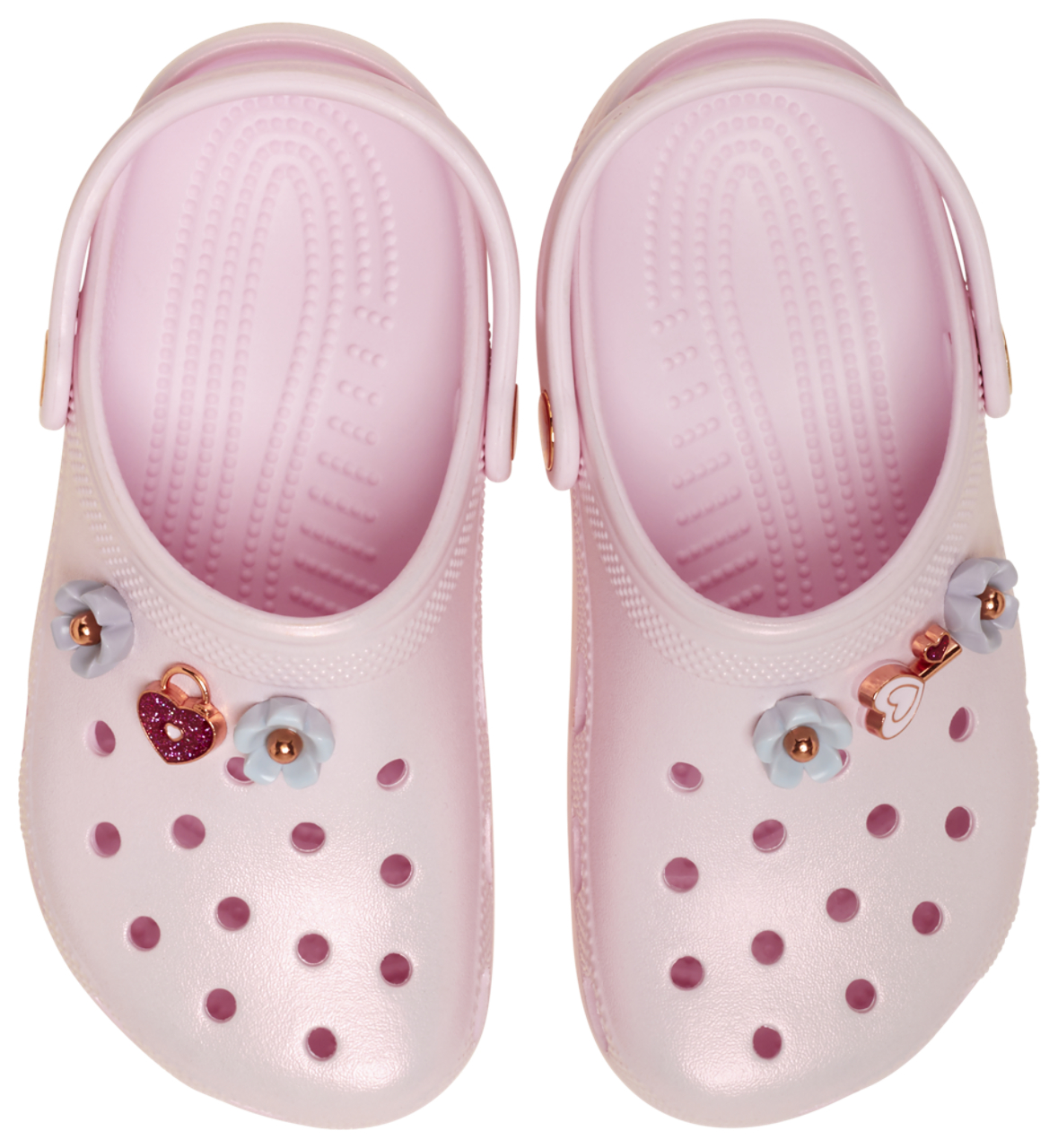Crocs Classic Iridescent Charm Clogs Image 3 of 4. Tap to open photo gallery.
