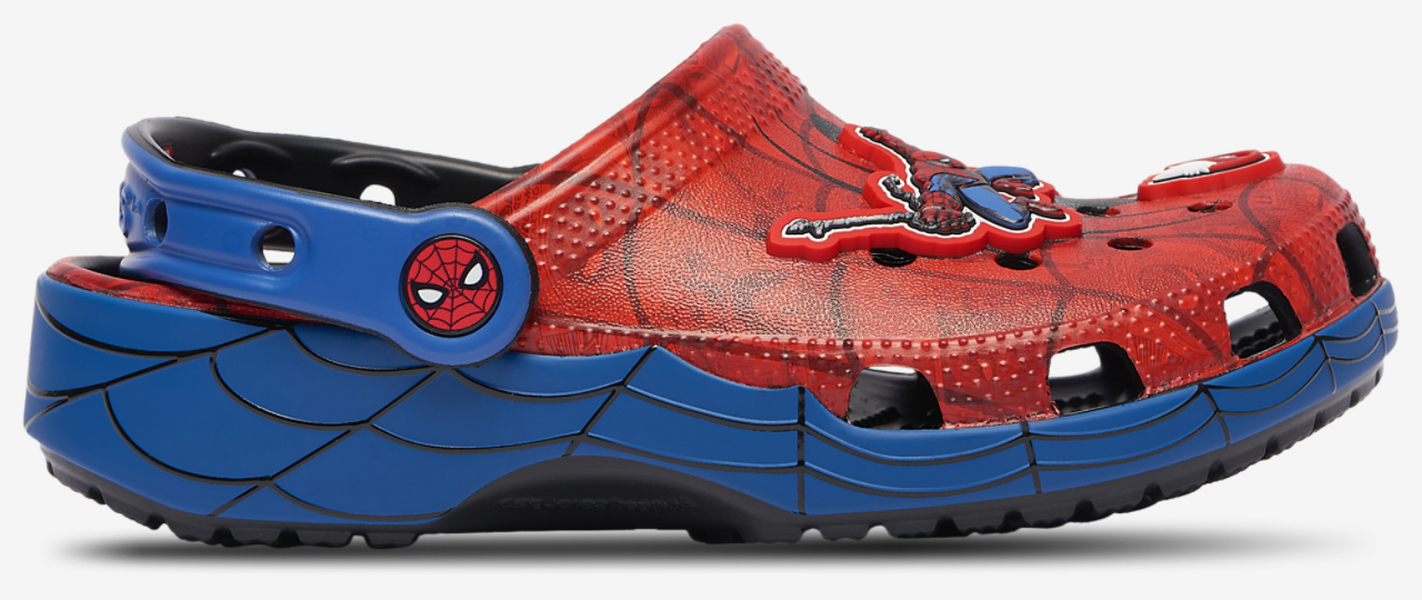 Crocs Classic Clogs Spider-Man Image 2 of 7. Tap to open photo gallery.