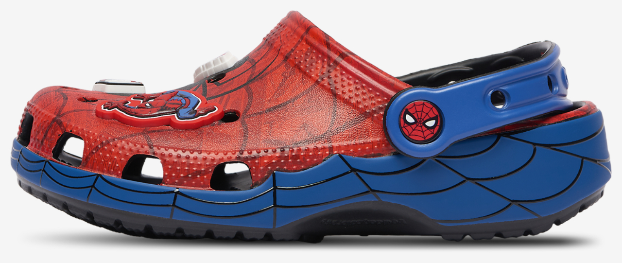 Crocs Classic Clogs Spider-Man Image 4 of 7. Tap to open photo gallery.