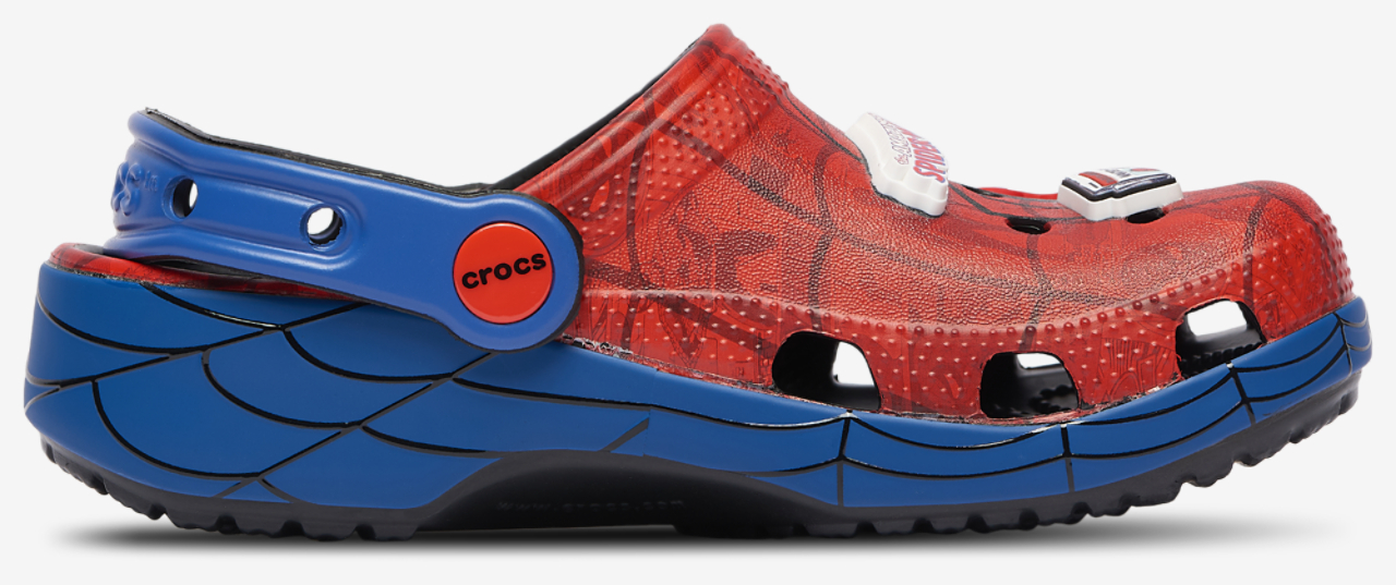 Crocs Classic Clogs Spider-Man Image 5 of 7. Tap to open photo gallery.