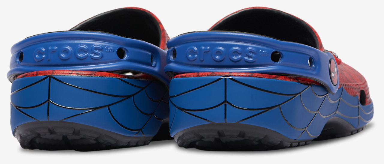 Crocs Classic Clogs Spider-Man Image 6 of 7. Tap to open photo gallery.