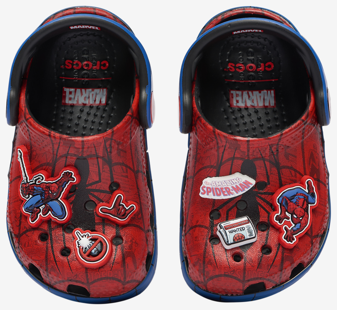 Crocs Classic Clogs Spider-Man Image 1 of 7. Tap to open photo gallery.
