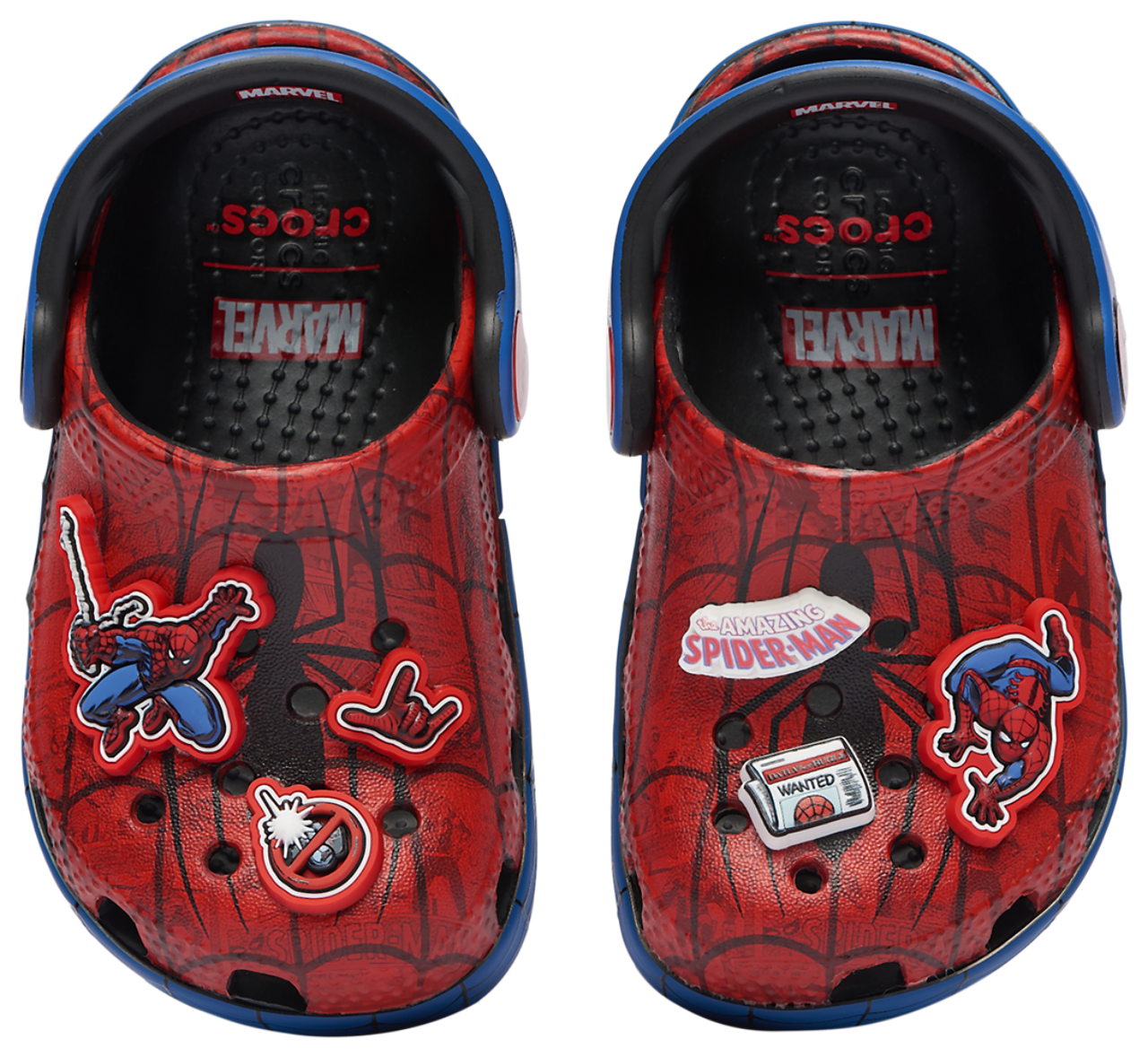 Crocs Classic Clogs Spider-Man Image 1 of 7. Tap to open photo gallery.