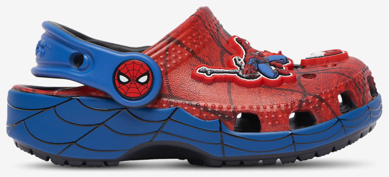 Crocs Classic Clogs Spider-Man Image 2 of 7. Tap to open photo gallery.