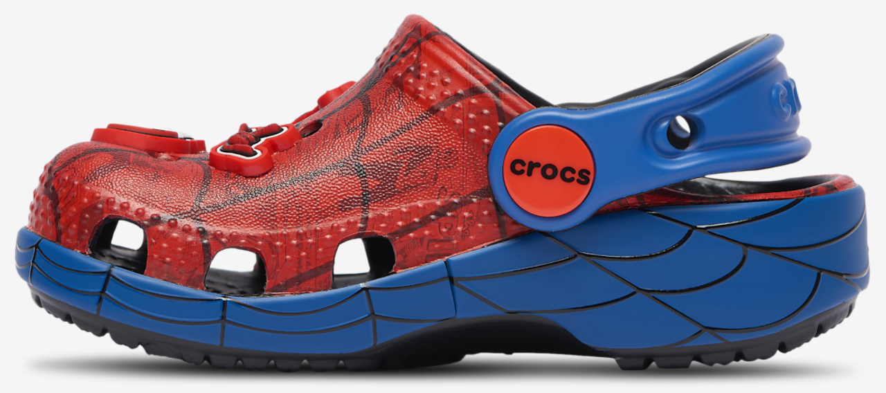 Crocs Classic Clogs Spider-Man Image 3 of 7. Tap to open photo gallery.