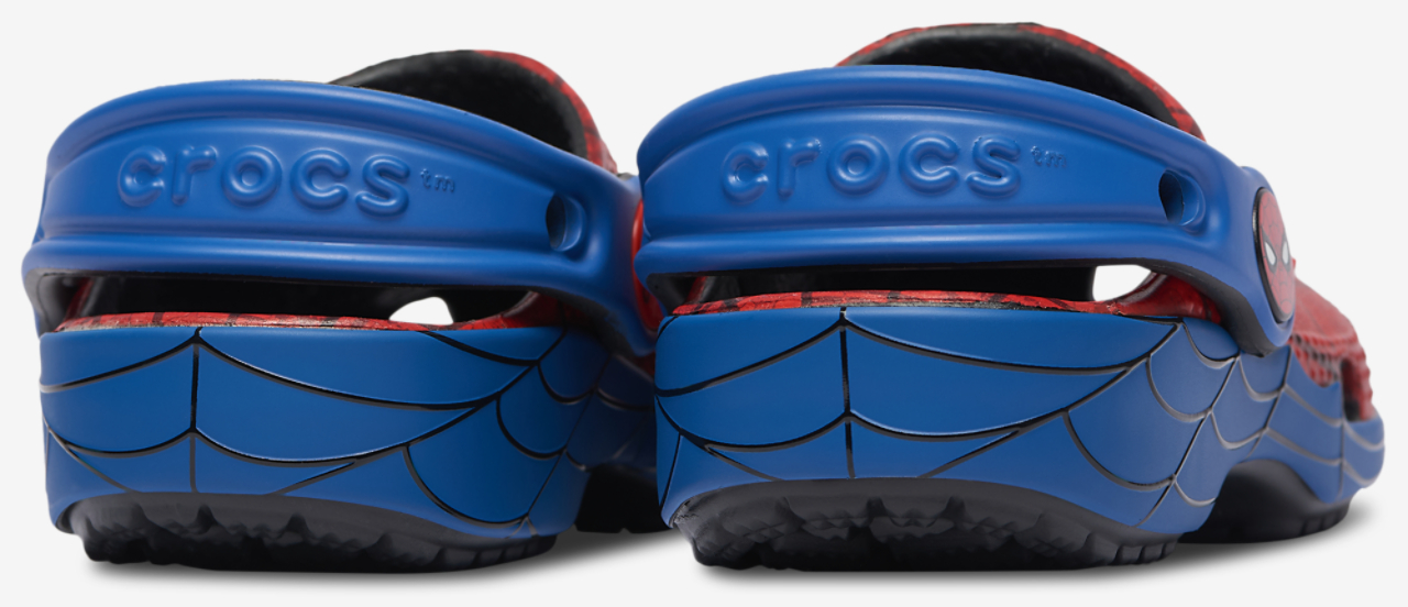 Crocs Classic Clogs Spider-Man Image 6 of 7. Tap to open photo gallery.