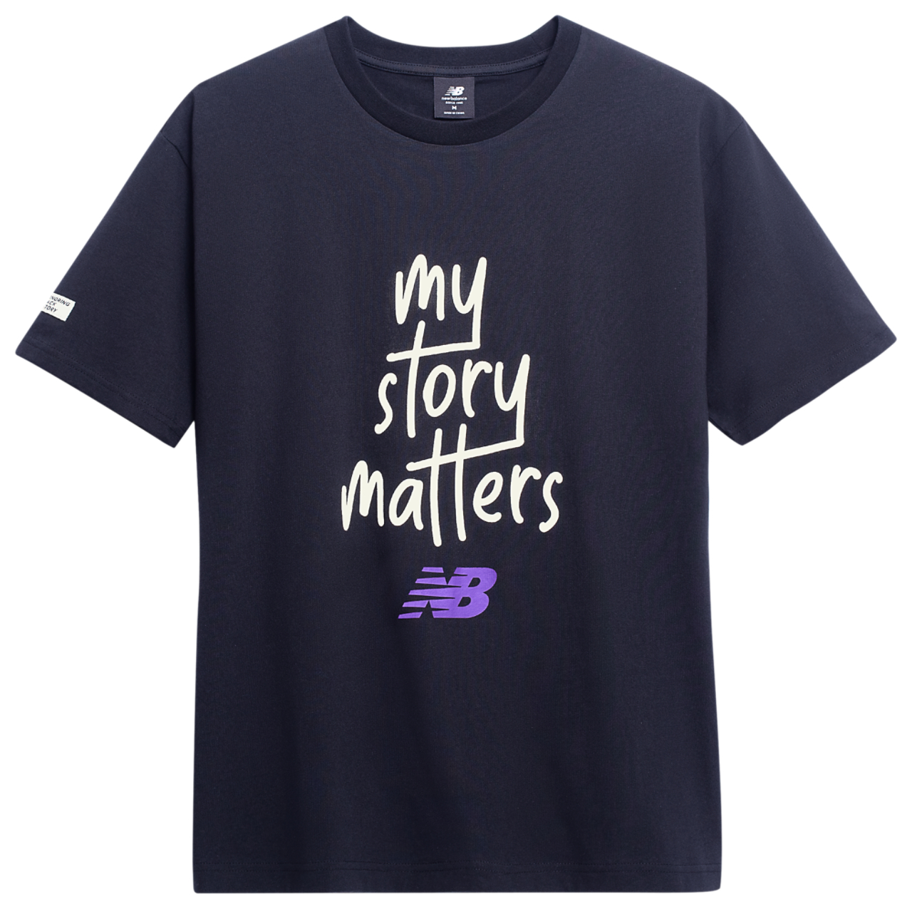 New Balance My Story Matters T-Shirt Image 1 of 2. Tap to open photo gallery.