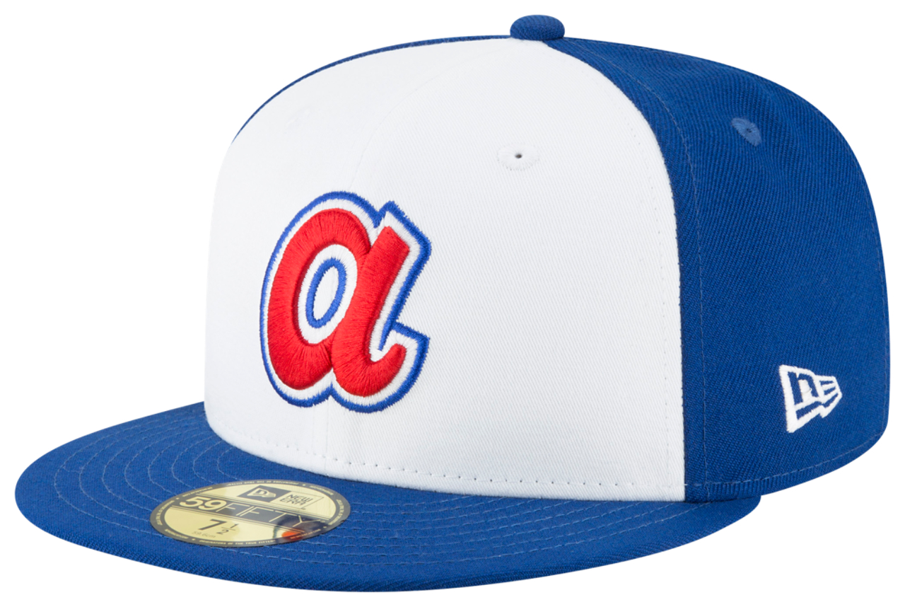 New Era Braves 59Fifty Cooperstown Wool Cap Image 1 of 7. Tap to open photo gallery.