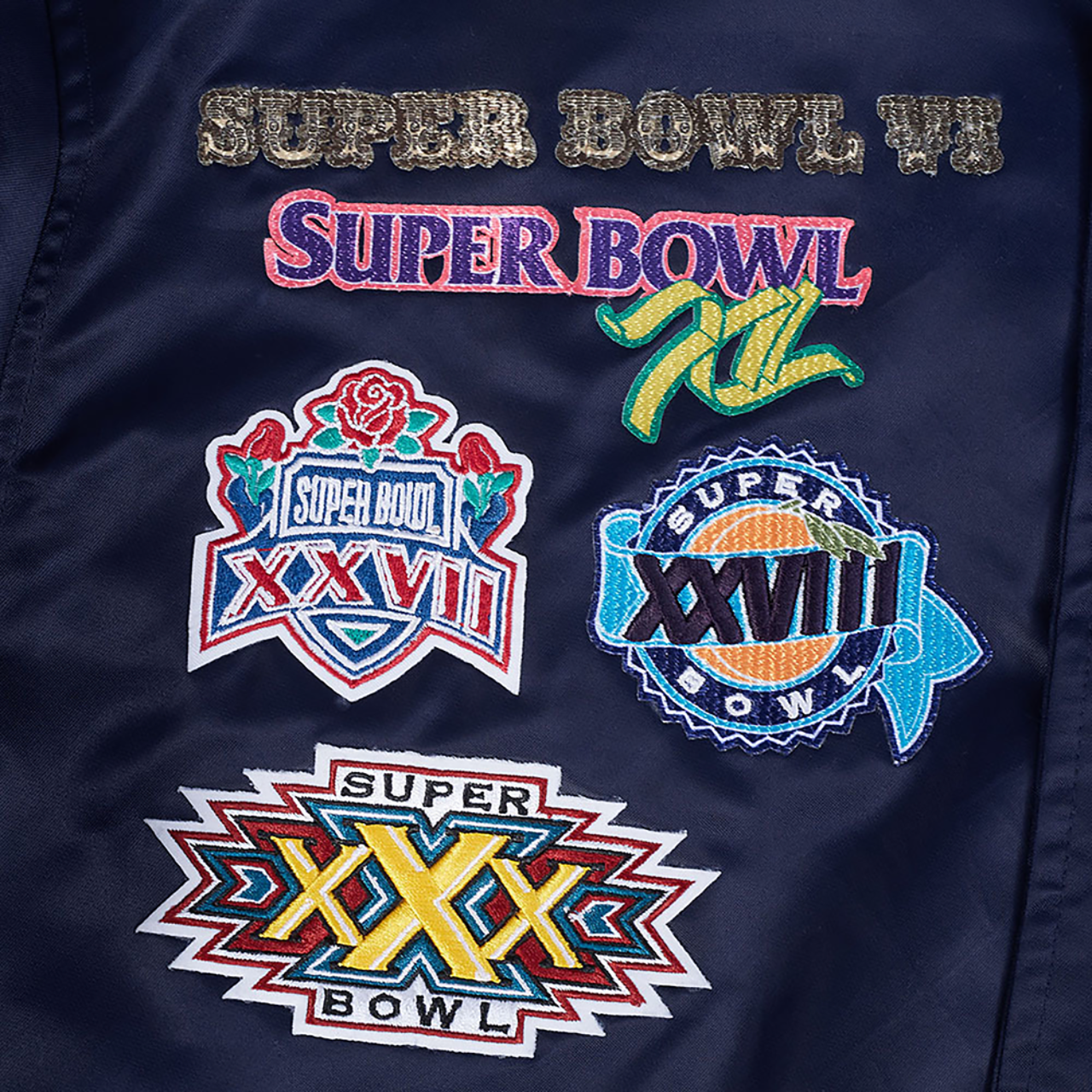 Pro Standard Cowboys Champions Rib Satin Jacket Image 9 of 9. Tap to open photo gallery.