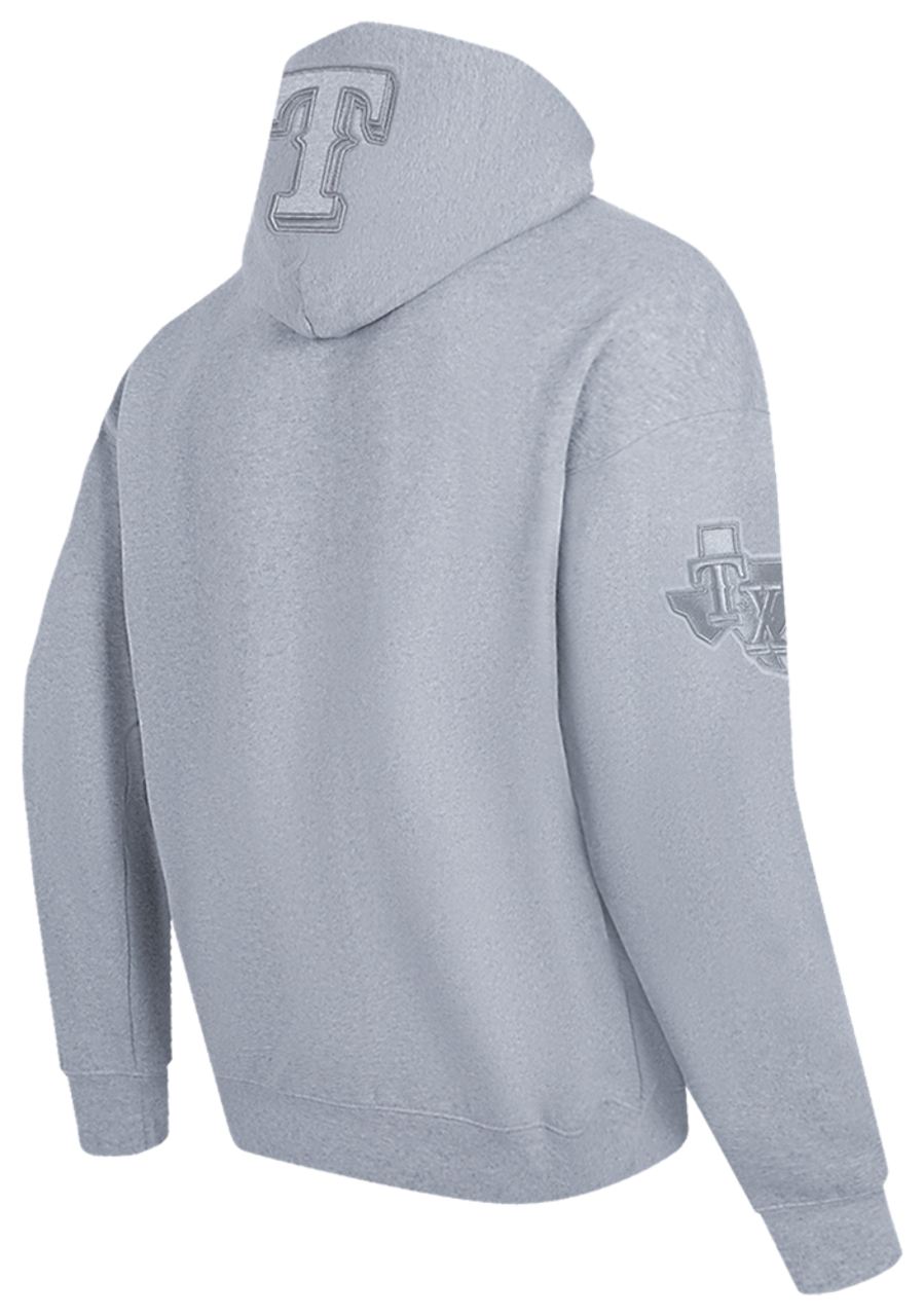 Pro Standard RANGERS NEUTRAL DROP SHOULDER FLC PO HOODIE Image 4 of 7. Tap to open photo gallery.