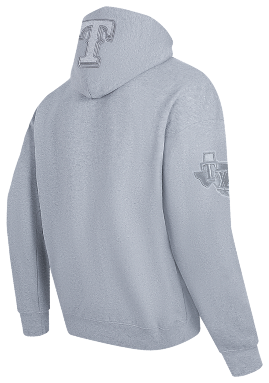 Pro Standard RANGERS NEUTRAL DROP SHOULDER FLC PO HOODIE Image 4 of 7. Tap to open photo gallery.