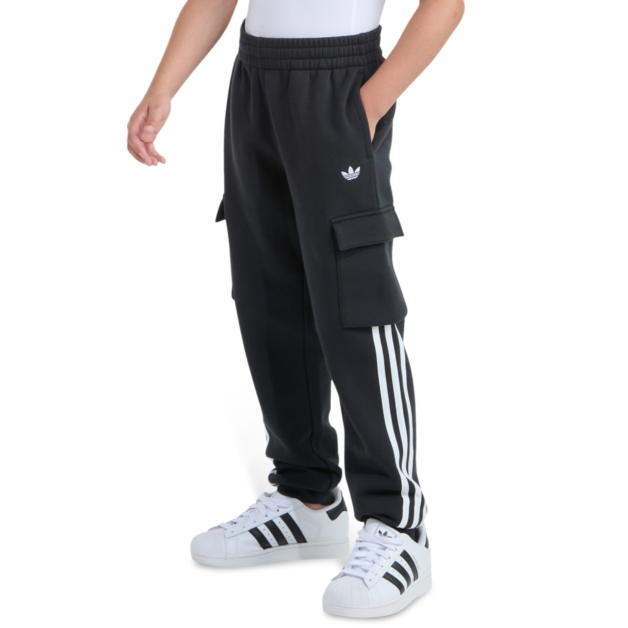 adidas Originals 3 Stripe Cargo Pants Image 3 of 6. Tap to open photo gallery.