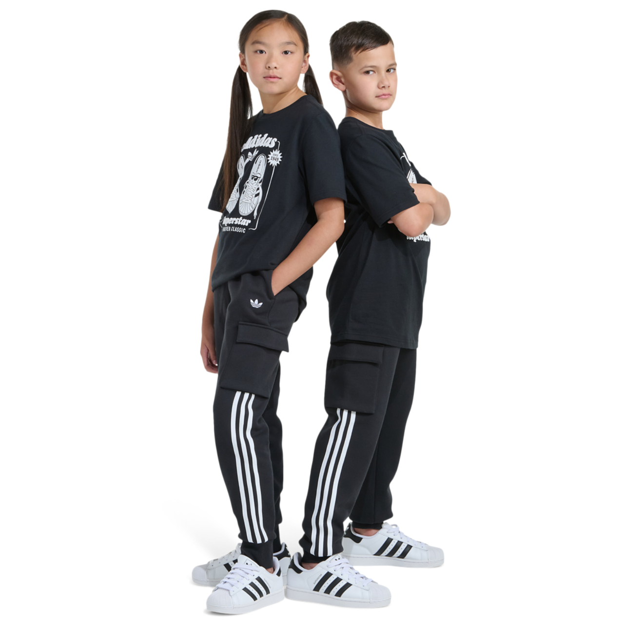 adidas Originals 3 Stripe Cargo Pants Image 5 of 6. Tap to open photo gallery.