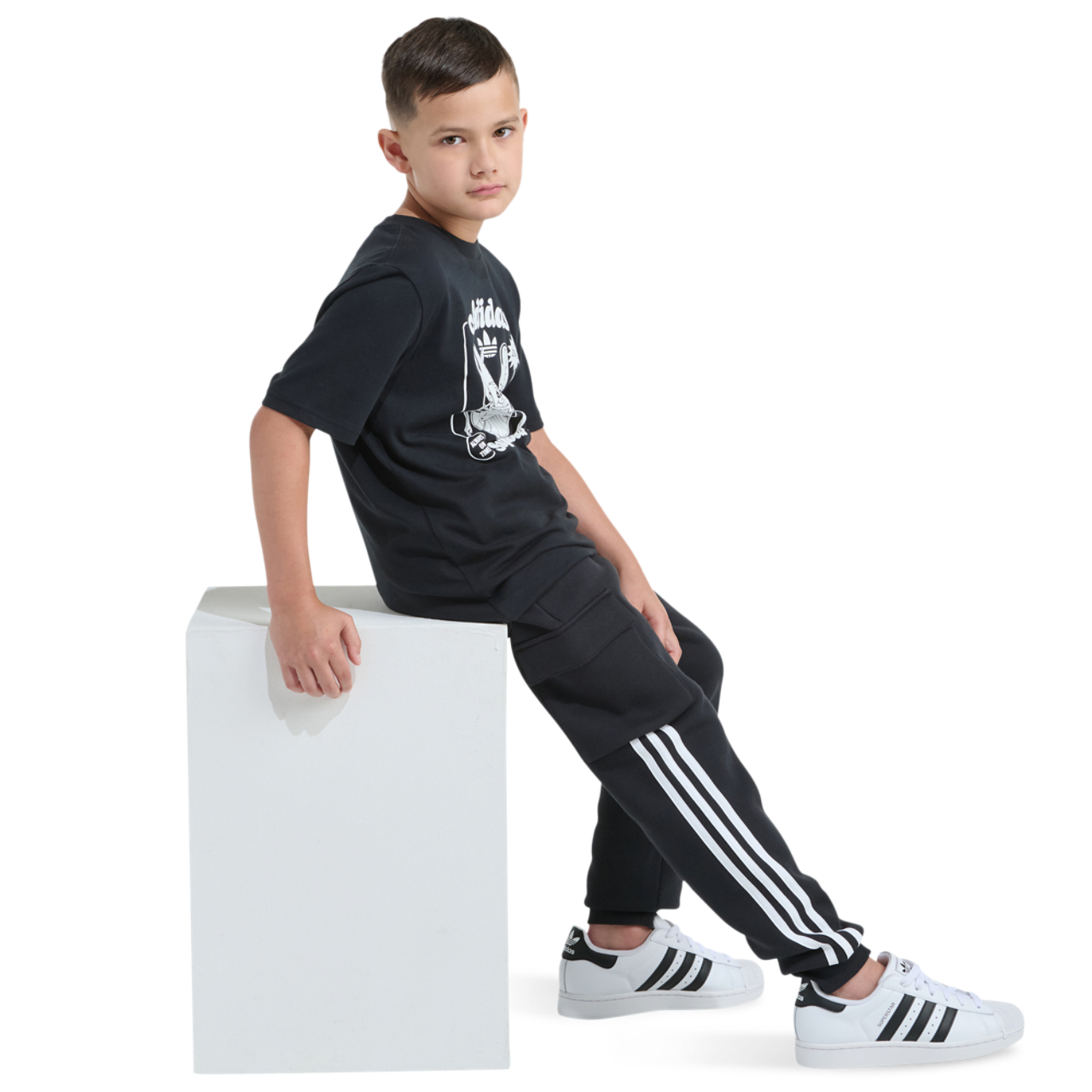adidas Originals 3 Stripe Cargo Pants Image 6 of 6. Tap to open photo gallery.