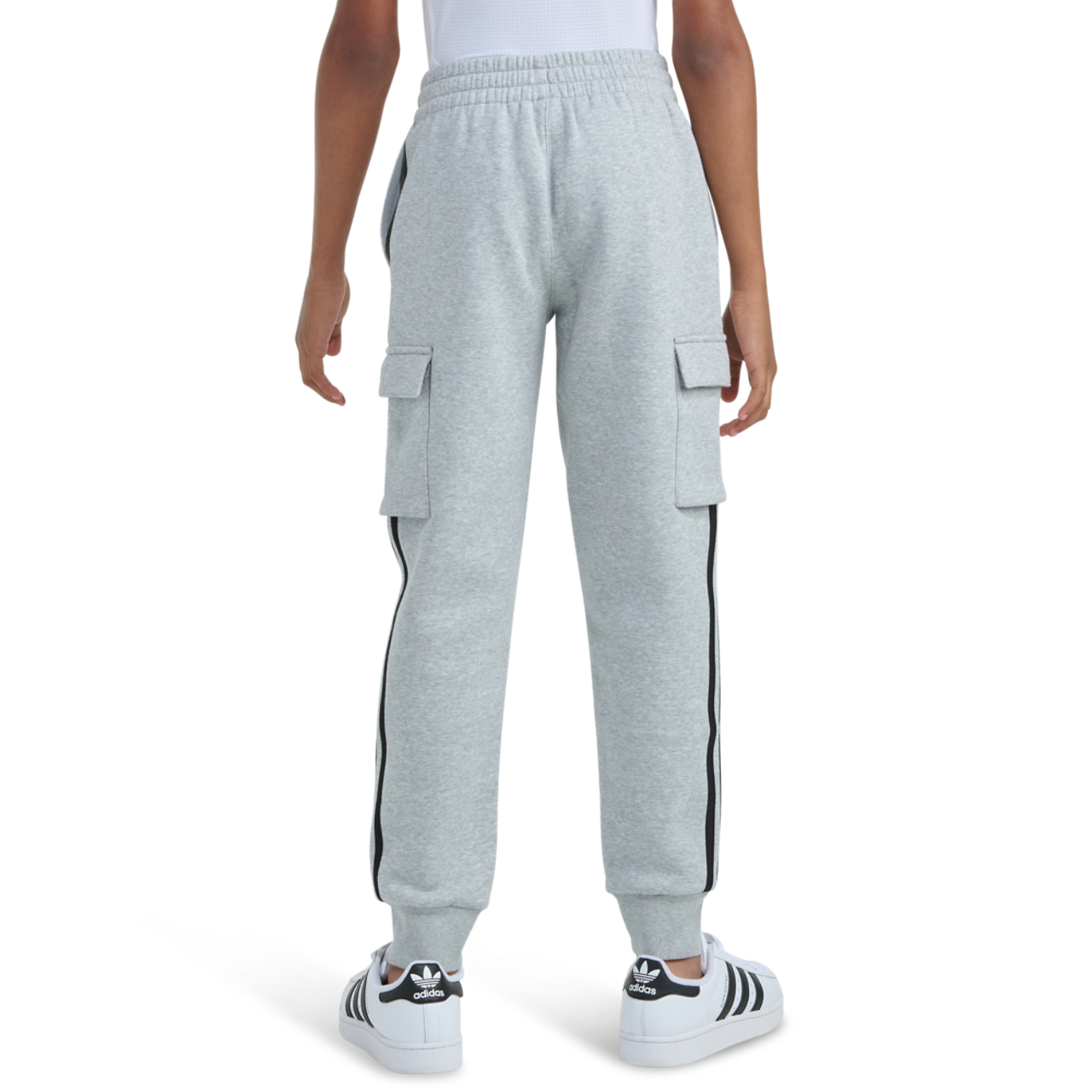 adidas Originals 3 Stripe Cargo Pants Image 2 of 7. Tap to open photo gallery.