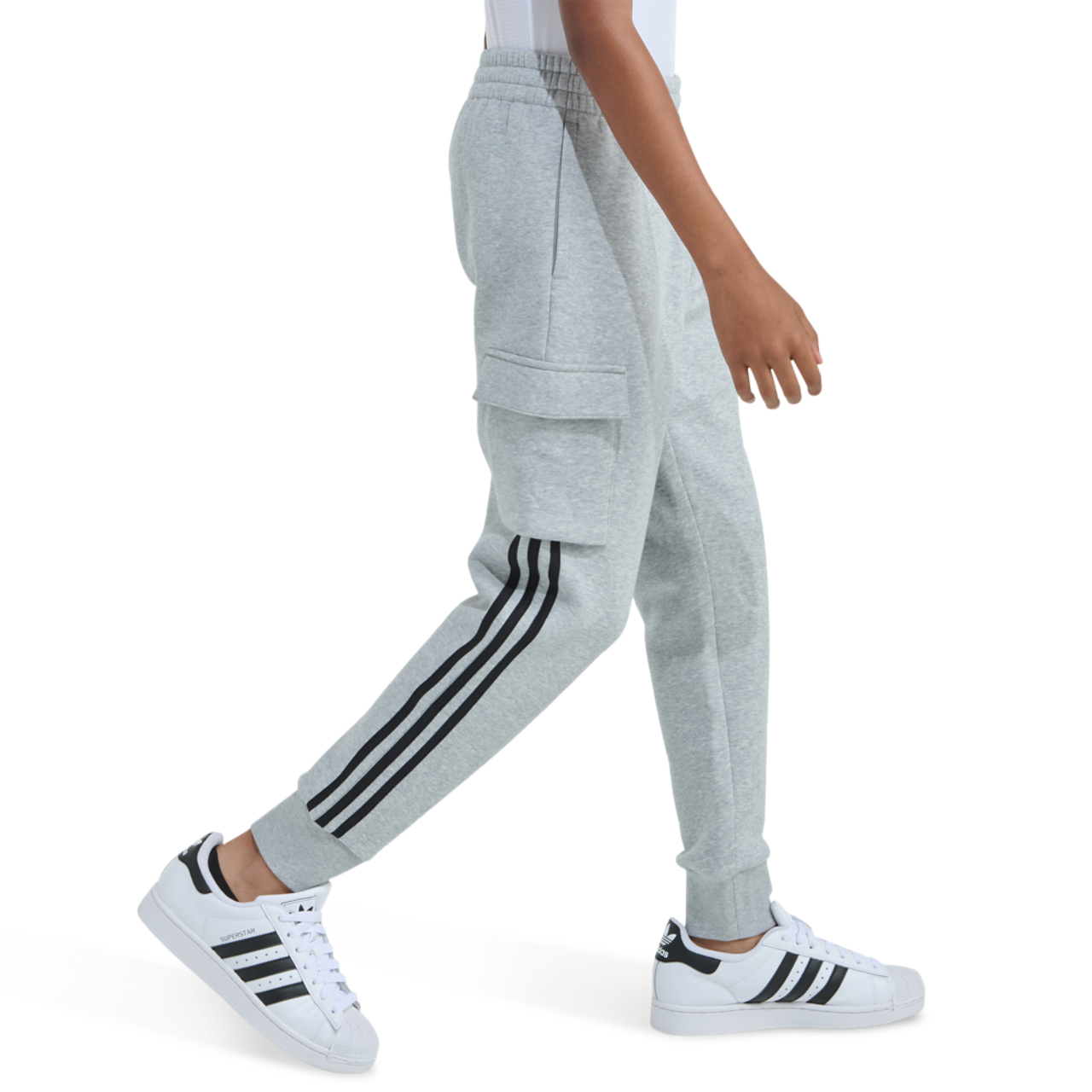 adidas Originals 3 Stripe Cargo Pants Image 4 of 7. Tap to open photo gallery.