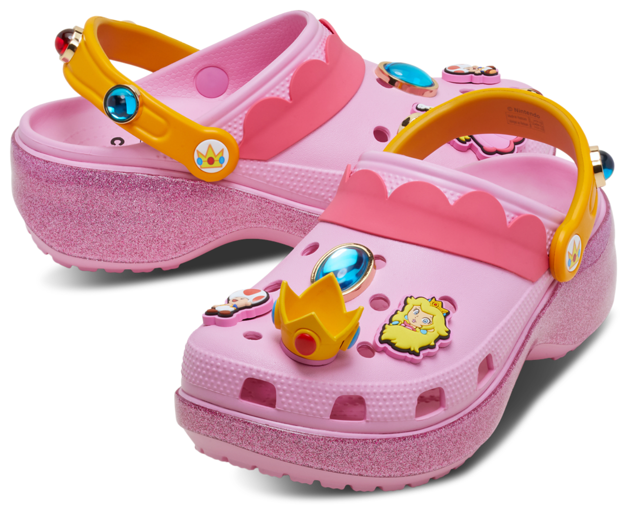 プリンセスページ Crocs Princess Peach CLS Platform Clogs - Women's | Foot Locker