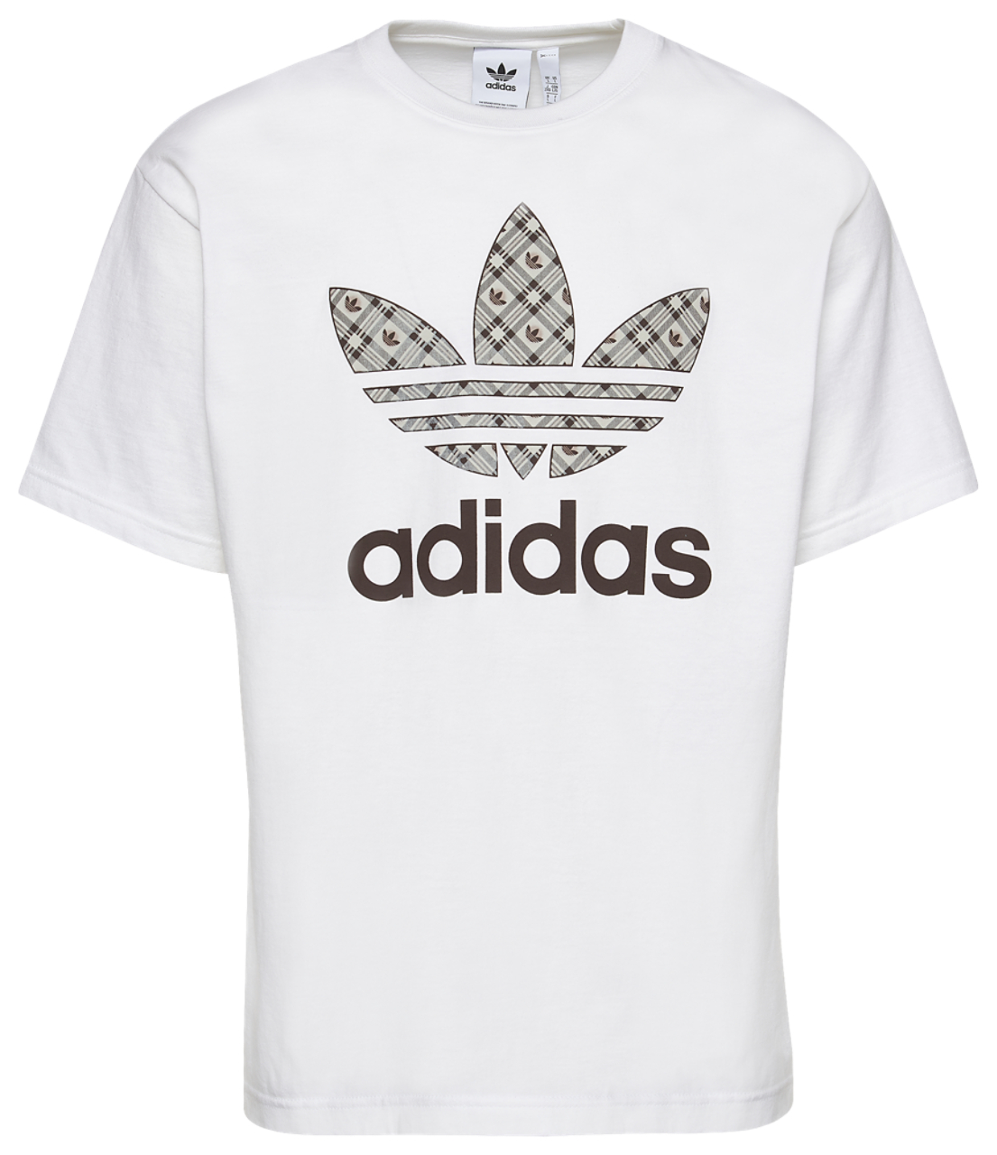 adidas Originals Tartan T-Shirt Image 1 of 1. Tap to open photo gallery.