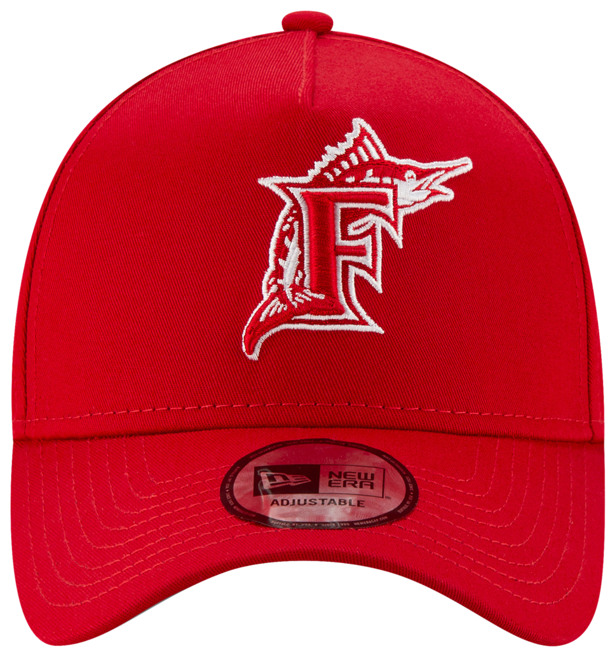 New Era Marlins 9Forty A Frame Cap Image 3 of 7. Tap to open photo gallery.